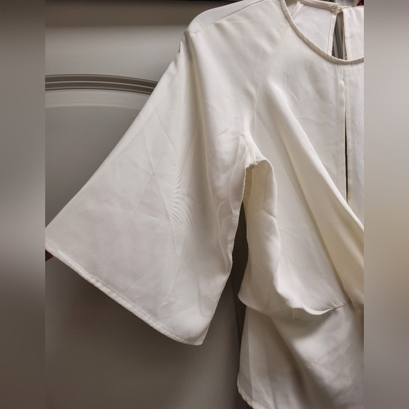 Ivory/Cream Woman Blouse L - Picture 5 of 12